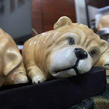 Handmade Realistic Cute Sleeping Bulldog Succulent Planter - Bulldog Succulent Pot - View 8