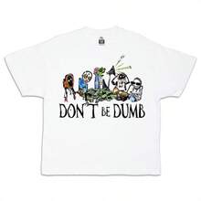 ASAP Rocky Don't Be Dumb Album T-Shirt _ Rap Hip Hop Graphic Tee _ Fan Made Streetwear Shirt _ Music - trắng - Xem 1