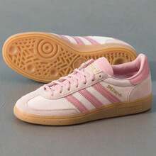 Adidas Originals 手球专用 W 舒适、柔软、轻便的经典休闲鞋，复古运动鞋 JR3645 - 奇蹟石英色/奇蹟紫粉 - 查看 9