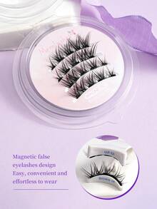 免胶磁性假睫毛，交叉设计拉长眼型，自然优雅 - 查看 7