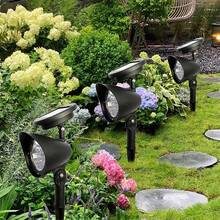 2pcs Garden LED Solar Spotlight F For Lawn Courtyard Pathway Tree Separately Lamp Landscape Decoration Outdoor Lights - Style a - View 11