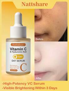 维生素C面部精华液 - 蕴含维生素C、透明质酸、维生素E，抗衰老面部精华 - 亮肤精华，改善色斑，均匀肤色，提亮眼周肌肤，淡化细纹和皱纹，30毫升 - 維生素 C - 查看 2