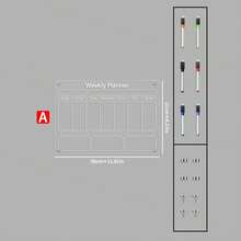 1pc Magnetic Weekly Meal Planner - Refrigerator Whiteboard (Includes 6pcs Magnetic Whiteboard Pens), Reusable Monthly & Weekly Calendar Planner - Multicolor - View 13