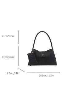 Exquisite, Elegant, Fashionable, Versatile, Luxurious Women's Bag In 2026 New Style, With Small Bag, Shoulder Bag, High-End Style. - Black - View 3