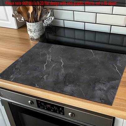 (Hot! ! ! ) 1pc 2D Flat Cooker Protection Pad And Rubber Anti-Slip Heat-Resistant Cooker Cover Pad Are Suitable For Induction Cookers, Glass Cookers And Multifunctional Scratch-Resistant Pads, And Can Be Used As The Best Choice For Ovens, Washing Machines, Dryers And Kitchen Decoration.