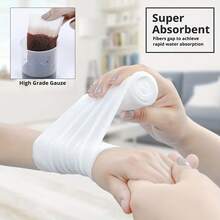 20/6/2pcs Individually Packaged PBT Bandages, Size 2.95x177.17 Inches - Stretchable, Breathable Gauze Suitable For Wound Care, Post-Surgery Care, Cuts And Injuries - Comfortable, Daily Safety Gear | Stretchable Bandages | Breathable Fabric - White - View 3