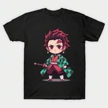 Tanjiro T-Shirt, Anime Grafik T-Shirt, Manga Shirt, Tanjiro Anime T-Shirt, Geschenk für Kimetsu No Yaiba Fans - Schwarz - Übersicht 1