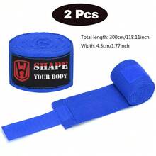 2条装 3米/5米 拳击绷带 泰拳绷带 成人男女通用 MMA 格斗手部绷带 - 彩色 - 查看 15