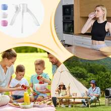 Inverted Water Bottle Holder With Faucet, Portable Dispenser Stand For Indoor And Outdoor Use - Multicolor - View 2