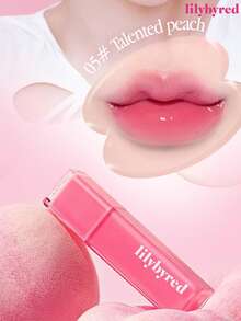 lilybyred K-Beauty Bloody Liar 唇釉，亮泽唇彩，色彩鲜艳水润，如糖浆般闪亮，滋润保湿，持久不晕染，不粘腻，轻盈如镜，打造水润唇妆，丰唇提亮，适合戴口罩使用，不留白痕，韩式彩妆 - 05 Talented Peach - 查看 4