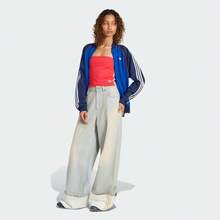 Adidas Originals Women's Wide Leg Jeans - Baby Blue - View 6