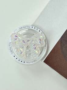 1 Magnetic Glitter Glitter Crystal Bow Mobile Phone Sliding Bracket, Girlish Style Retractable Bracket, A Thoughtful Gift For Girlfriends, Girlfriends, Family, And Colleagues - Multicolor - View 8