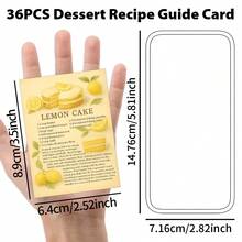 36pcs Mini Dessert Recipe Guide Card Set, Cheesecake, Pudding, Mousse, Parfait Etc Dessert Step-By-Step Guides With Visual, Beginner-Friendly Recipe Gift For Foodies & New Homeowners And Fun Family, Engaging Activity, 2.5*3.5inch - A - View 3