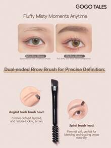 GOGO TALES 3-Color Eyebrow Powder & Pomade Palette, Sweat-Proof & Smudge-Proof, Velvet Matte Finish, Long-Lasting Powder & Natural Pomade, Suitable For Beginners GOGOTALES - #G01 Coffee Brown - View 9