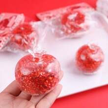 鲜红色石榴造型挤压减压玩具，可挤压爆破气球，可塑形感官球，缓解压力，舒缓情绪，礼物，节日礼物，生日礼物，完美礼物 - 彩色 - 查看 5