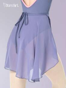 Leotardo de mujer de gasa de DonsGirl, diseño ajustable con cordones, unicolor, adecuado para actuaciones y baile - Púrpura polvoriento - Ver 12