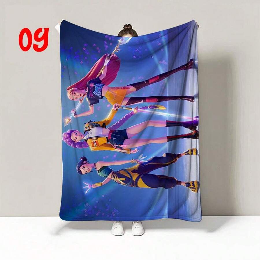 Blanket, K-Pop  ,  Anime Style Cozy Blanket Gift,  Blanket - Multicolor - View 1