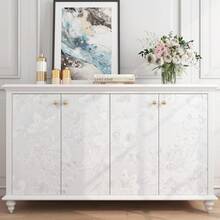 Vintage White Butterfly Floral Wallpaper Peel And Stick, Textured Embossed Contact Paper For Bedroom Bathroom Decor - 白色花卉 - 查看 2