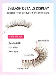 5 Pairs Rikuaild Natural Brown Cartoon Style False Eyelashes, Delicate & Thick Cartoon Lashes, Natural Lash Extension Makeup - Natural Lashes - View 3