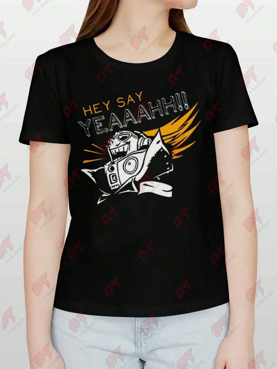 Present Mic Hizashi Yamada Cotton T Shirt - Black - View 1