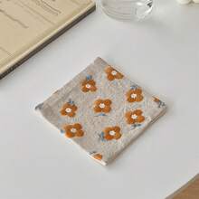 Embroidered Linen Cup Coasters, Household Dining Mats, Square Fabric Tea Table Coasters, Placemats, Heat Insulation Pads, Coffee Cup Mats, Tabletop Mats - Multicolor - View 13