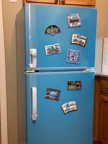 1pc Scenic Spot Fridge Magnet, Resin 3D Embossed Refrigerator Magnet, Travel Souvenir - Magnetic Sticker - View 6