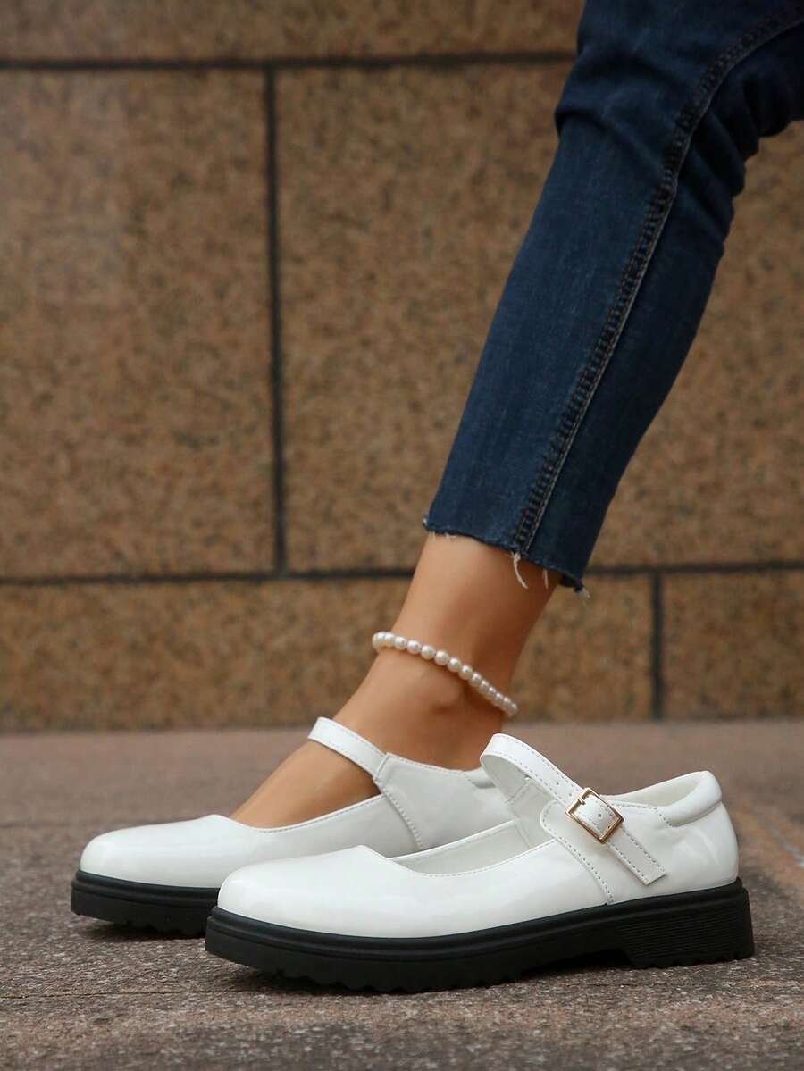 Women's Casual Comfortable Thick Sole Loafers, Versatile Daily Wear Slip-On Shoes, All Season
