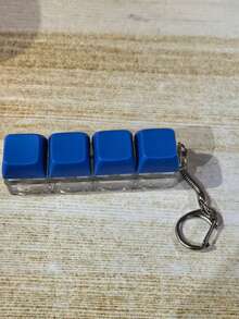 4-Tasten Keyboard Kunst Stressabbau Anhänger, gedämpfte Farben 4-Tasten, weiß 4-Tasten, rot, gelb, pink, grün, Macaron 4-Tasten, verspielter Keyboard Taste Anhänger, kreatives Stressabbau Spielzeug, Kinderspielzeug, Stressabbau Werkzeug für Erwachsene, Langeweile und Druck abbauen, Spielzeug, Gaming Zubehör, Jungsspielzeug, individualisierbar, Mädchenspielzeug, lustiges Geschenk - Verschiedenfarbig - Übersicht 12