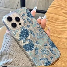 1个海洋海龟图案印花软TPU手机壳，全方位保护防摔，兼容 11/12/13/13 Pro Max/14 Pro Max/15/15 Pro/15 Plus/15 Pro Max/16/16 Pro/16 Plus/16 Pro Max/17 Air - 彩色 - 查看 5