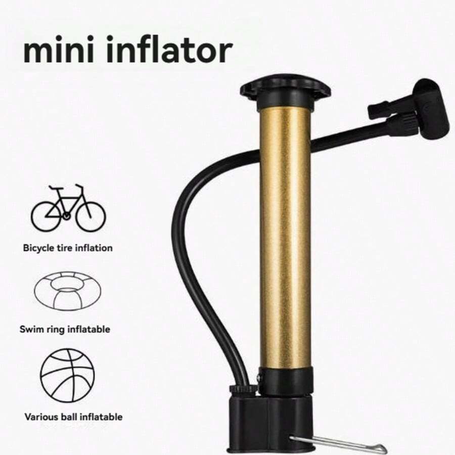 Mini Portable Football, Basketball, Yoga Ball, Swimming Ring, Bicycle Air Pump - Multicolor - View 1
