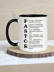 11oz Priest Thank You Mug | Insulated Heatproof Ceramic Cup | Reusable Dishwasher | Perfect Birthday & Holiday Gift For Him/Her | Includes Priest Definition - Black and White - View 7