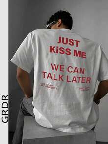 SU ER Men's Fashionable Printed Loose Short Sleeve T-Shirt | Exquisite Design | Summer Essential | Easy To Match | Showcase Your Style - White - View 1