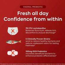 HerAuré Women's Probiotics - PH Balance, Odor Control, Flora Health, Moistening, Tightening - With 7 Billion CFU Probiotic, Prebiotic, 7-In-1 Mushroom Blend, Cranberry, Pineapple - 60 Capsules (Pack Of 1), Self-Care Gift , Healthcare - 1件 - 查看 7