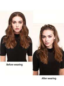 High Temperature Synthetic Braided Wig With Adjustable Braids, Including Fishtail Braid And Twisted Braid - Multicolor - View 4