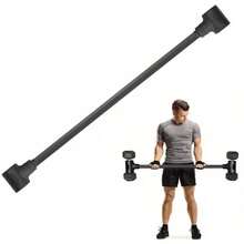 Dumbbell Converter To Barbell Set Fit Home Weightlifting &Strength Training - Black - View 4