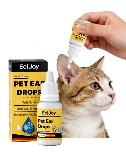 Pet Ear Care Drops - Daily Gentle Cleaning Drops For Pets' Ears. They Are Formulated With Mild Ingredients For Ear Care. The Drops Clean The Ears, Clear The Ear Canal And Eliminate Odors.Best-Selling Hit Product