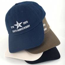 VECRY 250周年纪念棒球帽 1776-2026 刺绣五角星 男女通用 经典美式纪念帽 - A008 - 查看 12