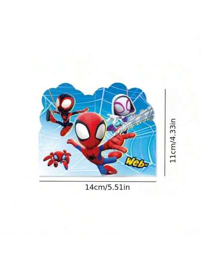 10pcs Spider-Man Birthday Party Invitation Cards, Including Invitation Cards And Greeting Cards. Suitable For Birthdays, New Year's Greeting Cards, Postcards, Thank-You Cards, Festival General Cards, New Year Gifts, Valentine's Day Gifts, Easter Gifts (Stochastic Style)