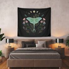 Luna & Forester Wall Tapestry, Boho Witchy Lunar Moth Decor, Lunar Phase Art For Dorm Room & Home - Nhiều màu - Xem 3