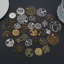 1pack Tree Of Life Charms Antique Bronze Tree Of Life Pendants Mixed Tree Beads Charms Jewelry Findings For DIY Necklace Bracelet Earring - Multicolor - View 8