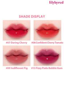 lilybyred 韩国Bloody Lie唇彩，亮泽唇色，水润饱满，如糖浆般闪耀，保湿持久不晕染，轻盈不粘腻，镜面般水润唇彩，玻璃般光泽，丰唇效果，自然保湿，轻盈提亮，持久舒适，不油腻，适合戴口罩使用，不留白痕，韩式彩妆 - 09 Indifferent Fig - 查看 9