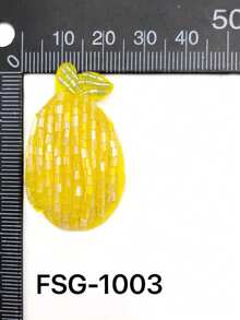 1pc Handmade Beaded Fruit Patch, Can Be Ironed Or Sewn To Decorate Clothing, Shoes, Jackets, T-Shirts, Bags, Hats, Brooches, Repair Holes, Suitable For Holidays, Parties, Summer, School. Patterns Include Lemon, Peach, Banana, Cherry, Orange, Sequins - Multicolor - View 12