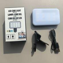 LED Selfie Fill Light With 3 Lighting Modes, Adjustable Brightness, USB Rechargeable, Portable Clip-On Design, Suitable For Smartphone Photography, Laptops, Tablets, Meetings, Makeup Fill Light - one-size - View 13