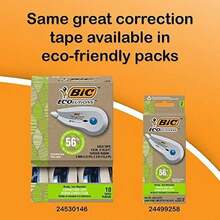 BIC Wite-Out Brand EZ Correct Correction Tape, 39.3 Feet, 2-Count Pack Of White Correction Tape, Fast, Clean And Easy To Use Tear-Resistant Tape Office Or School Supplies - / - 查看 2