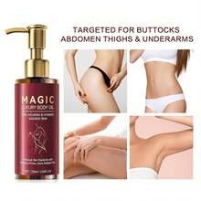 Magic Firming Body Oil & Anti Cellulite Massage Oils For Massage Therapy, Body Firming Oil For Crepe Skin, Cellulite Oils Skin Tightening & Stretch Marks Serum With Vitamin E, Men And Women - Shea Butter - View 7