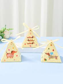 12个腊肠犬造型礼盒，适合一周岁生日派对、迎婴派对装饰、多用途包装盒、可爱腊肠犬礼盒、性别揭晓派对用品、迎婴派对装饰、一周岁生日派对装饰 - 臘腸狗 - 查看 7