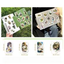 50pcs Steampunk Stickers, Distressed Vitality Theme, Watercolor Style, Graffiti Stickers For Decorating Guitar, Notebook, Luggage, DIY Planner, Computer, Diary And Memo, Retro Stickers, Decorative Stickers - Multicolor - View 6