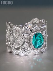 1 chiếc nhẫn Cubic Zirconia lãng mạn dành cho nữ, thích hợp làm quà tặng đám cưới, lễ đính hôn, kỷ niệm, tiệc tùng hoặc quà Valentine. - 1 # - Xem 6
