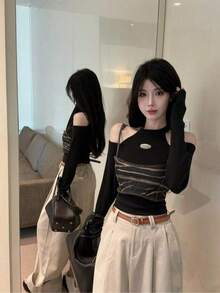 Women Tops - Black - View 3