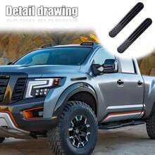 2Pcs USA American Metal Flag Auto Fender Emblem Embossed 3D Metal Adhesive Sport Truck Car Badge USA Flag Decal For For Auto SUV Truck Motorcycle Black - Black - 查看 7